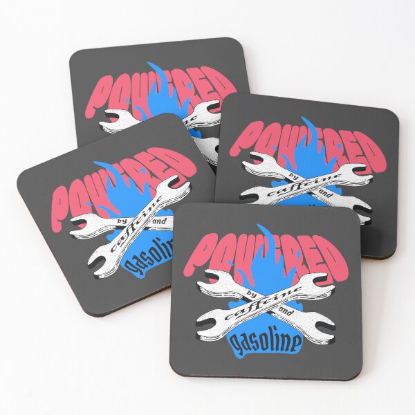 Item preview, Powered by Caffeine and Gasoline designed and sold by Marny Design.