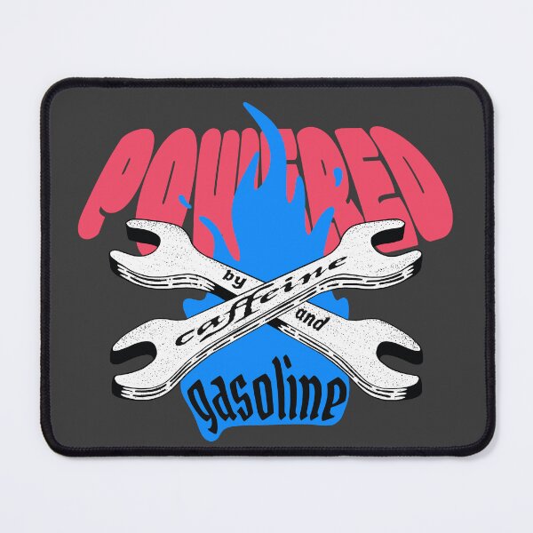 Item preview, Powered by Caffeine and Gasoline designed and sold by Marny Design.