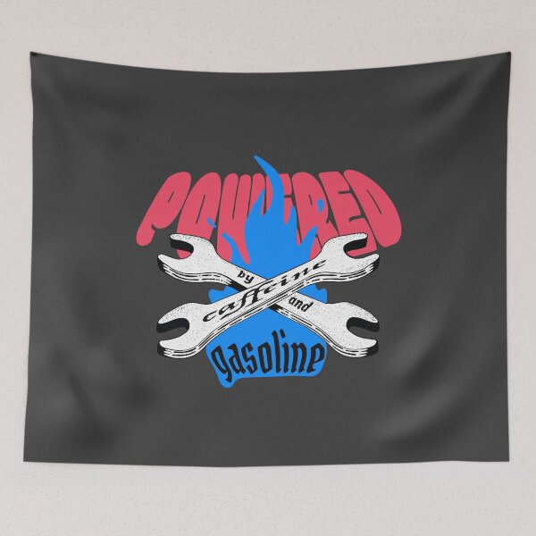 Item preview, Powered by Caffeine and Gasoline designed and sold by Marny Design.