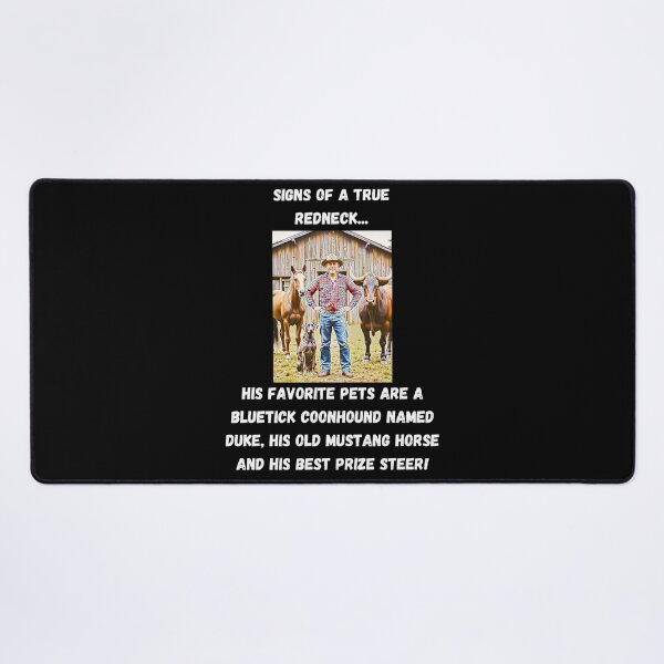 Item preview, Signs of a True Redneck: His Favorite Pets! White Text designed and sold by LaughGraphics - Fun Graphics, Serious Laughs!.
