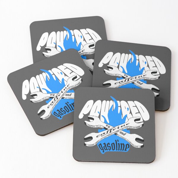 Item preview, Powered by Caffeine and Gasoline designed and sold by Marny Design.