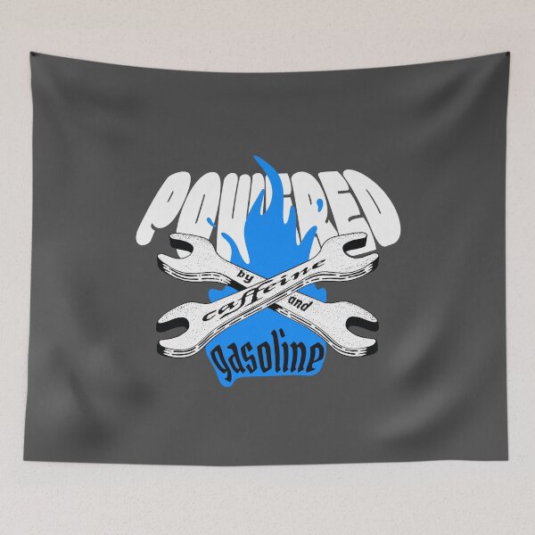 Item preview, Powered by Caffeine and Gasoline designed and sold by Marny Design.