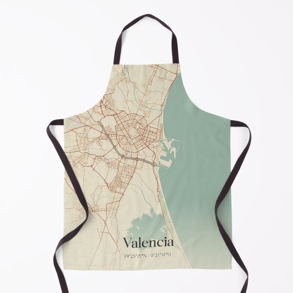 Item preview, Vintage map of Valencia, Spain designed and sold by rezona-nl.