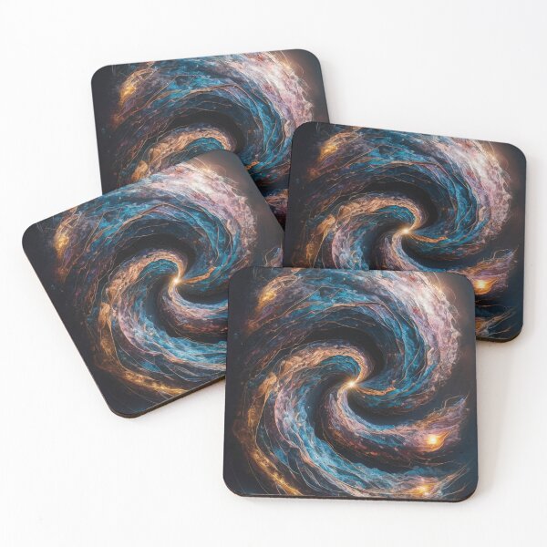 Item preview, Nebula Twirl: Abstract Galaxy Art Print - Cosmic Energy Wall Decor designed and sold by ImagineRainbows.