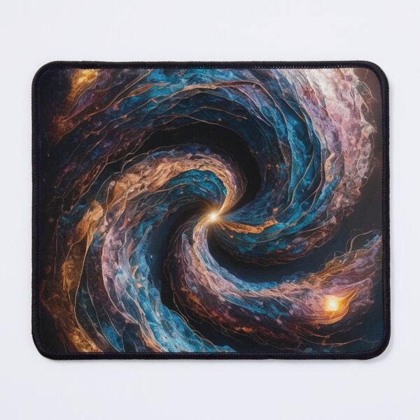 Item preview, Nebula Twirl: Abstract Galaxy Art Print - Cosmic Energy Wall Decor designed and sold by ImagineRainbows.
