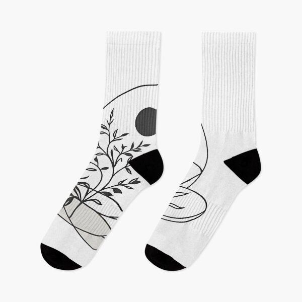 Item preview, Nature style drawing, plants, sun and moon. designed and sold by Valend.