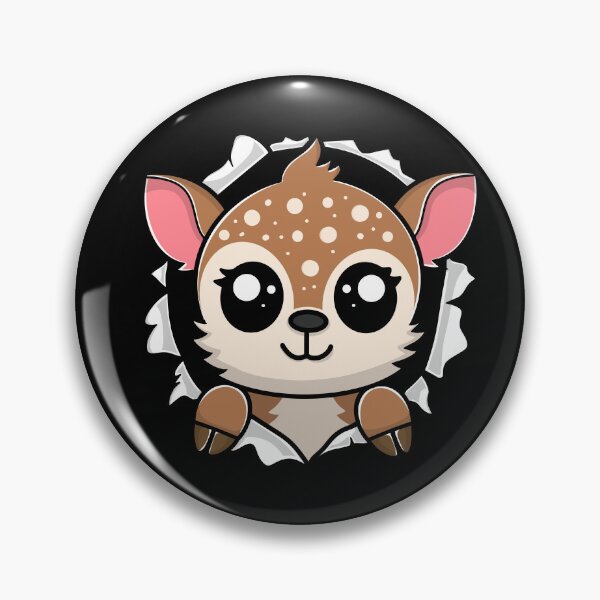 Item preview, Kawaii Deer Fawn Chewing Through designed and sold by eternallygifted.