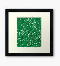 A Sea of Four Leaf Clovers Framed Print