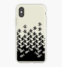 Fisch und Vögel Art Deco Tessellation iPhone-Hülle & Cover