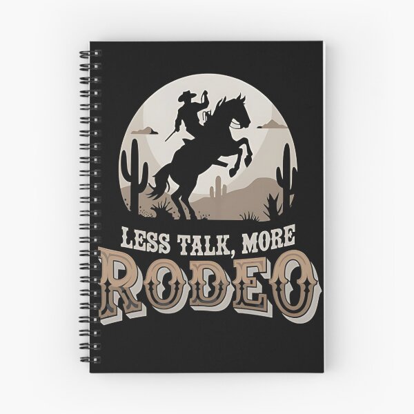 Item preview, Menos charla y más rodeo - Rodeo - Viva el rodeo - Sólo rodeo - Piensa en el rodeo - Confío en el rodeo - El rodeo es genial - Es tu rodeo - Rodeo de la suerte designed and sold by JansenGS.