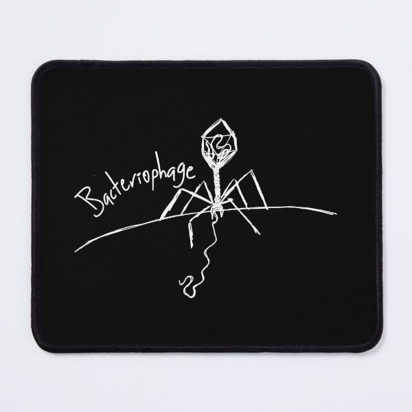 Item preview, Bacteriophage sketch (White) designed and sold by MicroMarket.