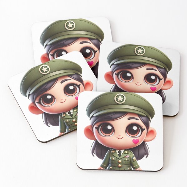 Item preview, Adorable Army Girl designed and sold by Sillytoe.
