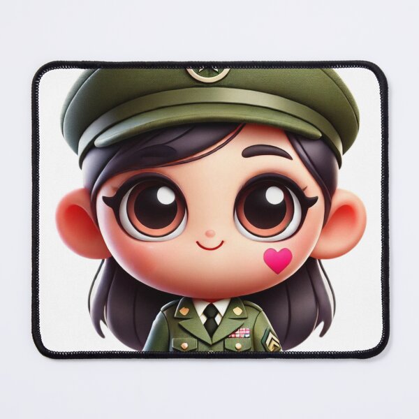 Item preview, Adorable Army Girl designed and sold by Sillytoe.