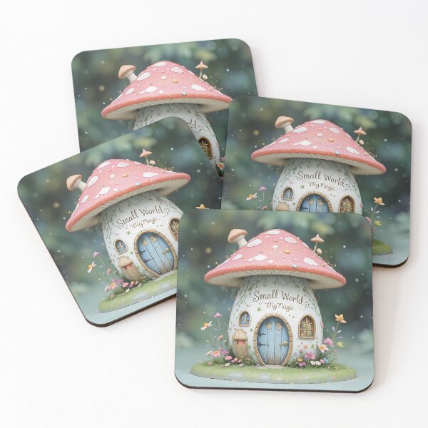 Item preview, Miniature Fairy Garden Sticker | Whimsical Cottage Art for Dreamers designed and sold by StellarHues.