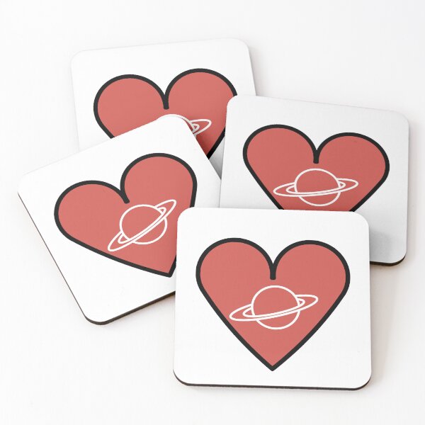 Item preview, Cosmic Love – Heart & Saturn Planet Minimalist Design designed and sold by Lunarviewpoint.