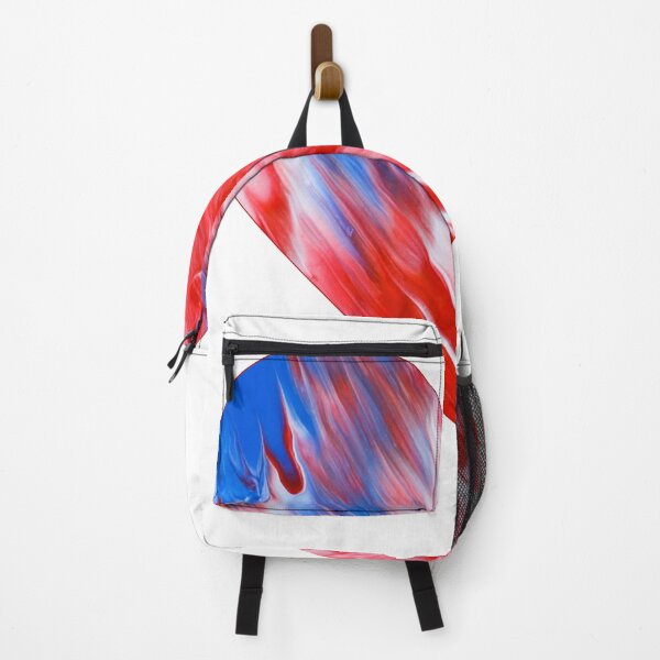 Item preview, USA Flag Mesh Wave - Crazy Blue - Flow Art / Pour Painting - jdp-04-0033 designed and sold by ANomadDesigns.