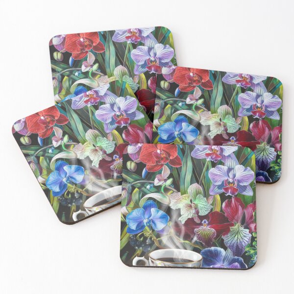 Item preview, Flowers - Orchids and Coffee  designed and sold by CanvasCarousel.