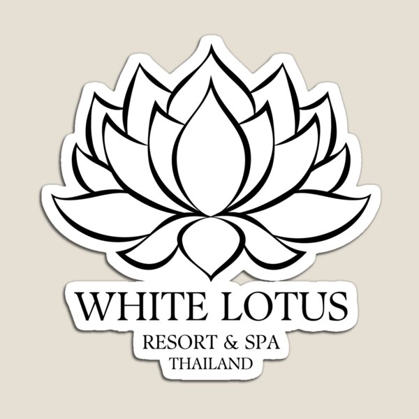 Item preview, White Lotus Flower Resort and Spa Thailand designed and sold by ModernintheMix.