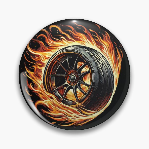 Item preview, Flaming Tire designed and sold by Tenpaces.