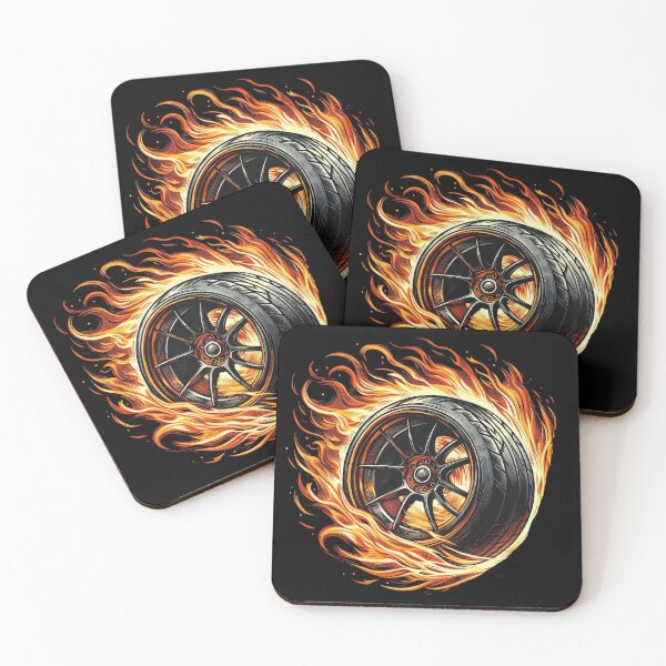 Item preview, Flaming Tire designed and sold by Tenpaces.