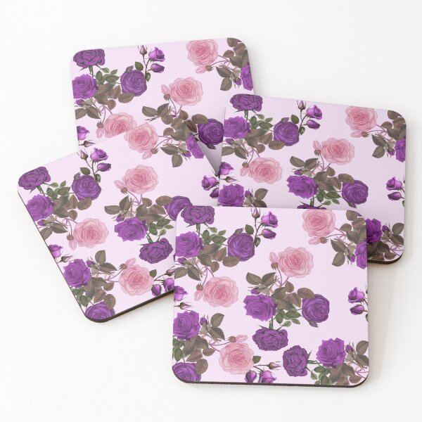Item preview, Vintage Purple Roses Pattern designed and sold by Tau Tia L Douglass.