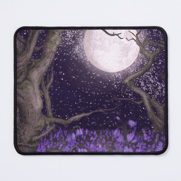 Item preview, Moonlight and Purple Forest Gardens designed and sold by ECMazur Art.
