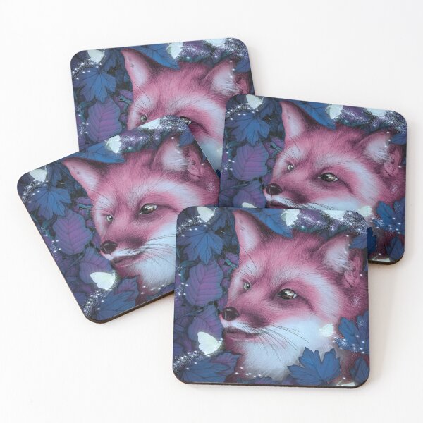 Item preview, Fox in the Midnight Forest designed and sold by ECMazur Art.