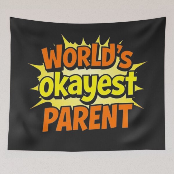 Item preview, World’s Okayest Parent Design with Icons designed and sold by Charlie-Kier.