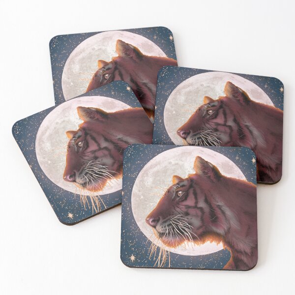 Item preview, Moon and Tiger Colour Version designed and sold by ECMazur Art.