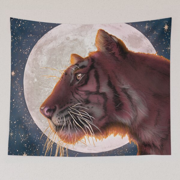 Item preview, Moon and Tiger Colour Version designed and sold by ECMazur Art.