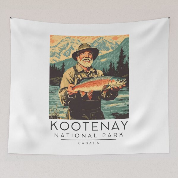 Item preview, A Vintage Illustration of Kootenay National Park - Canada  designed and sold by GoodOldVintage.