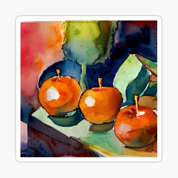 Stillleben mit Obst Sticker