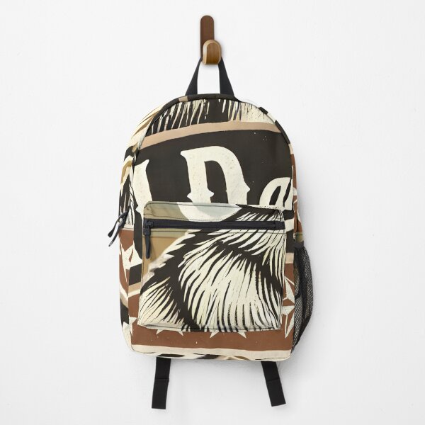 Item preview, Wild and Free Howling Wolf | Vintage Adventure Nature Design designed and sold by DrawHandArt.