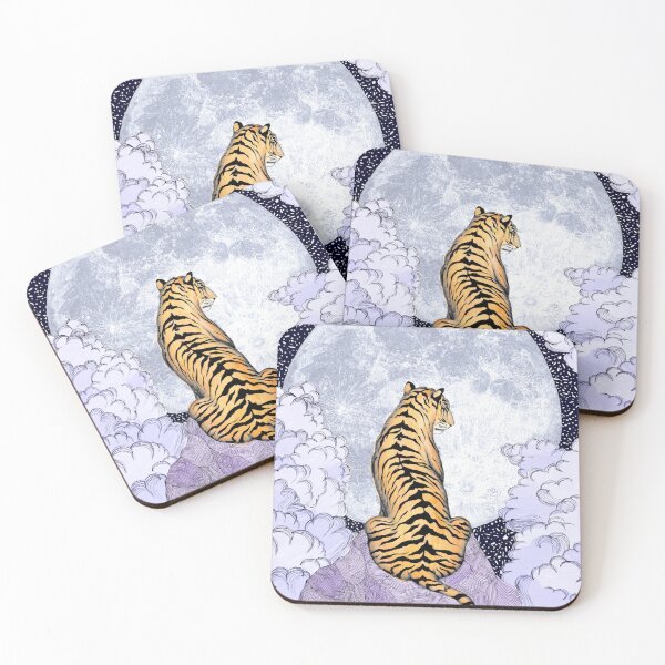 Item preview, Tiger Moon Colour Version designed and sold by ECMazur Art.