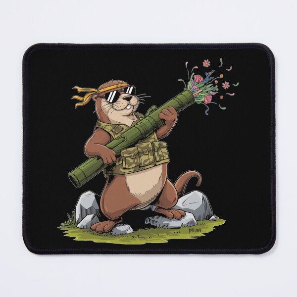 Item preview, Commando otter flowers bazooka designed and sold by AnstuStyles.