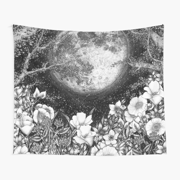 Item preview, Midnight in the Garden designed and sold by ECMazur Art.