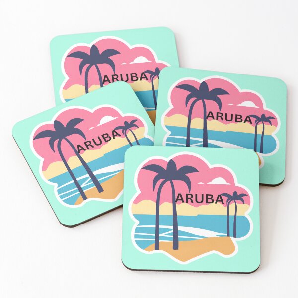 Item preview, aruba sunset graphic designed and sold by seahorse crossing.