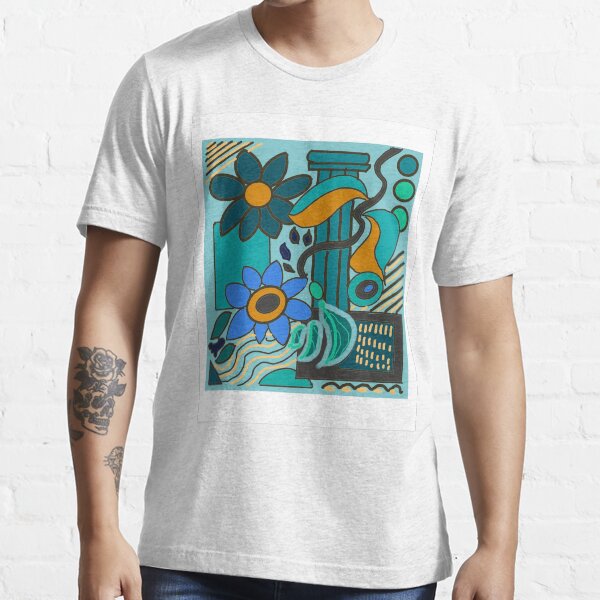 Item preview, Abstract Greek Garden (Teal) designed and sold by Joyride Art and Design UK.