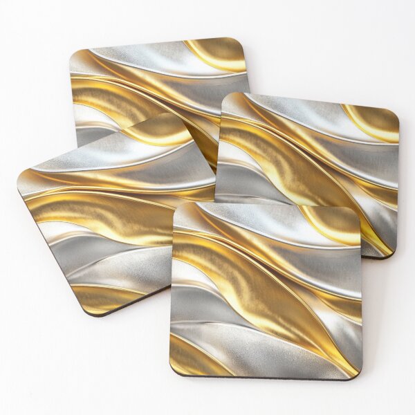Item preview, Gold-Silver Waves designed and sold by Visual-Elixir.