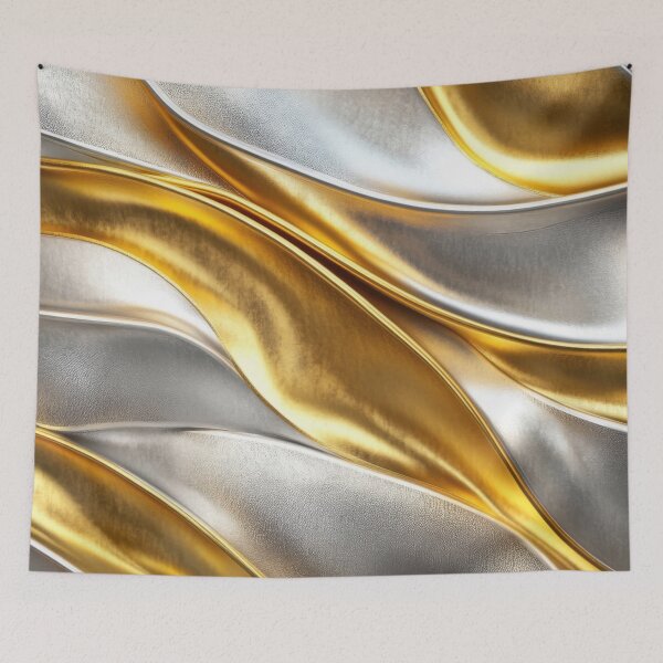 Item preview, Gold-Silver Waves designed and sold by Visual-Elixir.