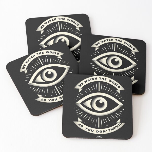 Item preview, Five Eyes Surveillance - Minimalist Spy Design   designed and sold by BrightNook.