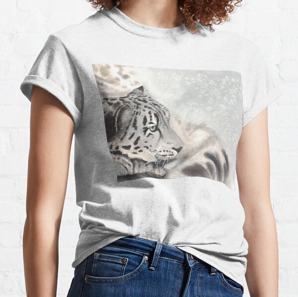 Item preview, Snow Leopard – Original Watercolor Art Print designed and sold by Furry Friends Watercolors.