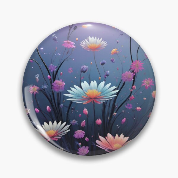 Item preview, Ethereal Cosmic Flower Garden – Dreamy Floral Artwork with Starry Glow designed and sold by Freestyle Designs.