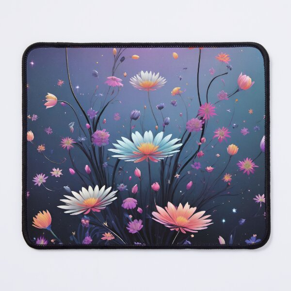 Item preview, Ethereal Cosmic Flower Garden – Dreamy Floral Artwork with Starry Glow designed and sold by Freestyle Designs.