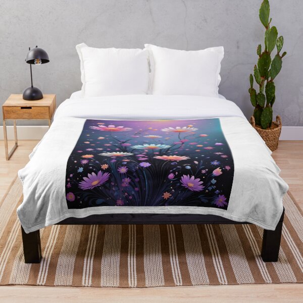 Item preview, Ethereal Cosmic Flower Garden – Dreamy Floral Artwork with Starry Glow designed and sold by Freestyle Designs.