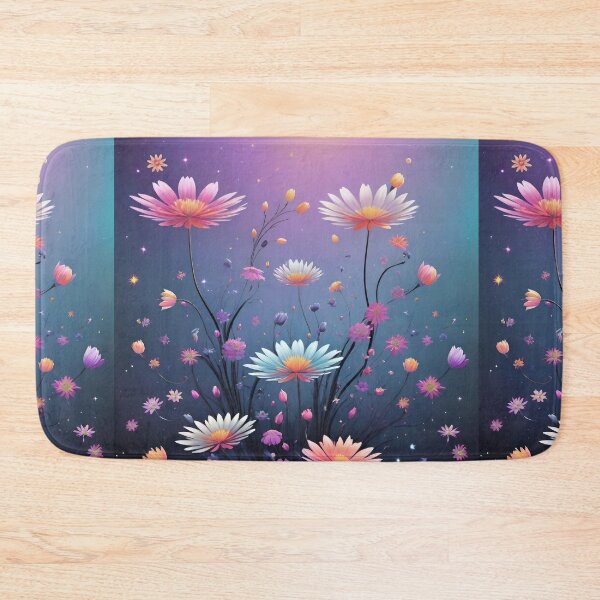 Item preview, Ethereal Cosmic Flower Garden – Dreamy Floral Artwork with Starry Glow designed and sold by Freestyle Designs.