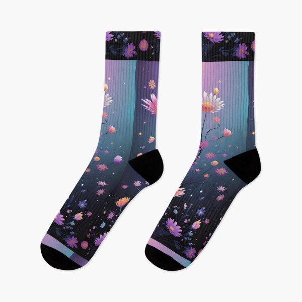 Item preview, Ethereal Cosmic Flower Garden – Dreamy Floral Artwork with Starry Glow designed and sold by Freestyle Designs.
