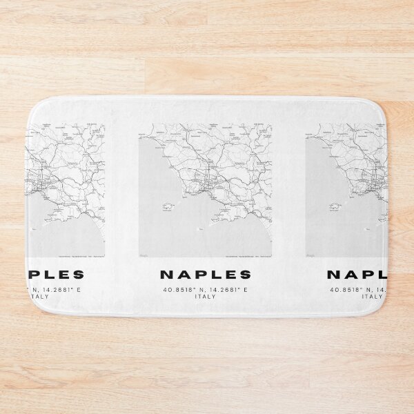 Item preview, Minimalist Naples Map Art - Italy City Coordinates Design designed and sold by RM-Journey.