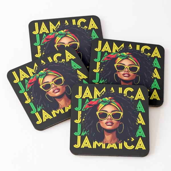 Item preview, Jamaican Girl Jamaica Flag Proud Jamaican Women designed and sold by Blok45.