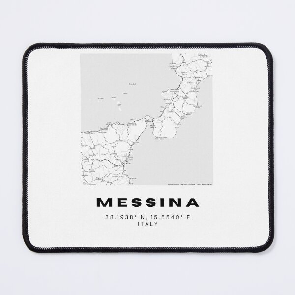 Item preview, Minimalist Messina Map Art - Italy City Coordinates Design designed and sold by RM-Journey.
